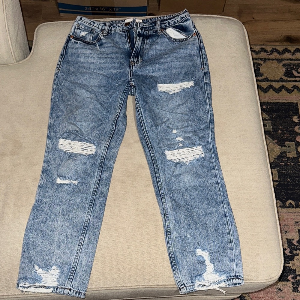 Dear John Blue Distressed Boyfriend Jeans